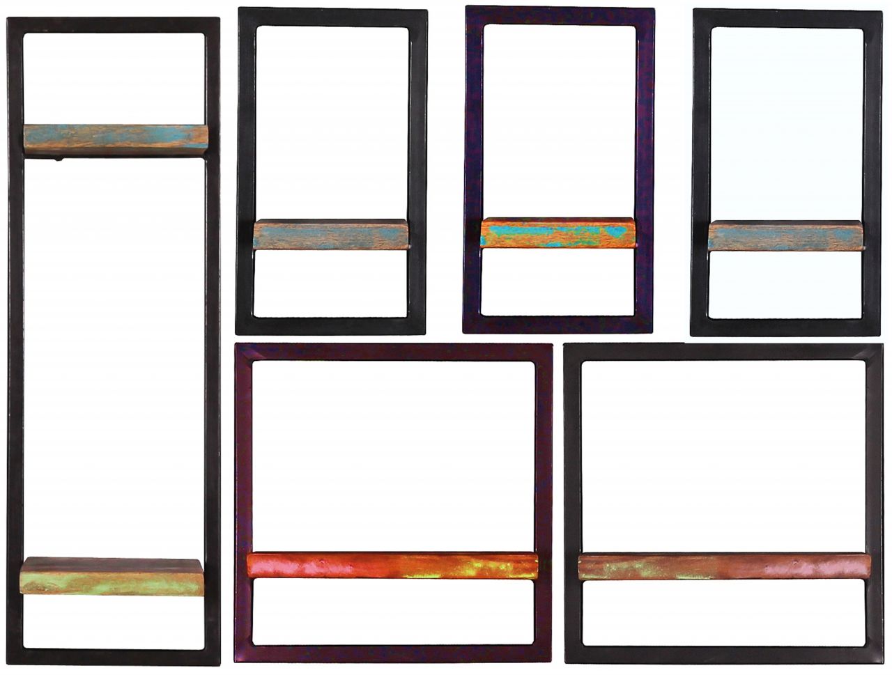 RIVERBOAT Wandregal-Set, 6-teilig 09101-19,