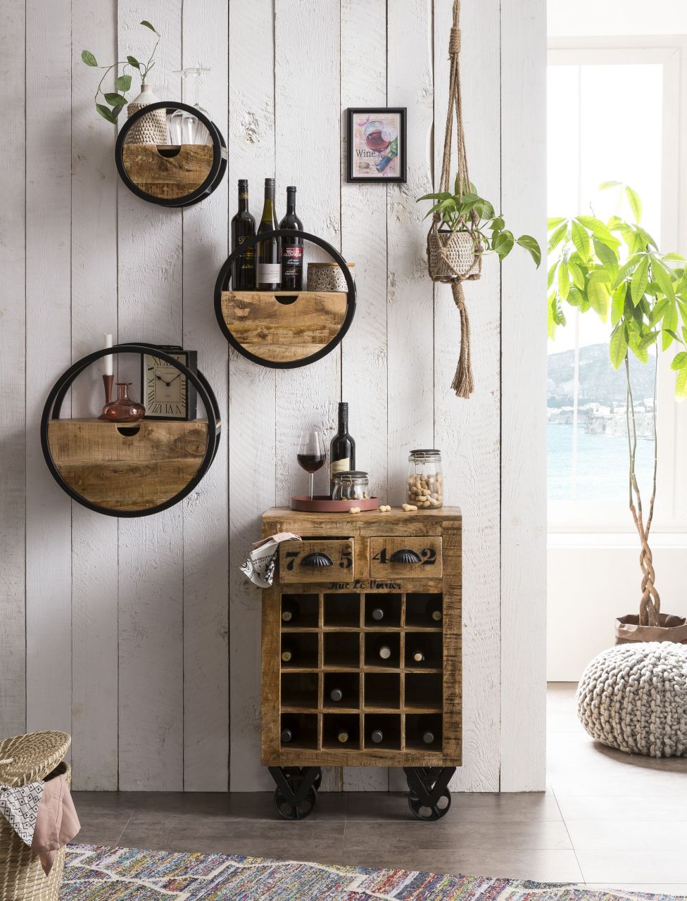 RUSTIC Wein-Kommode 01937-04,