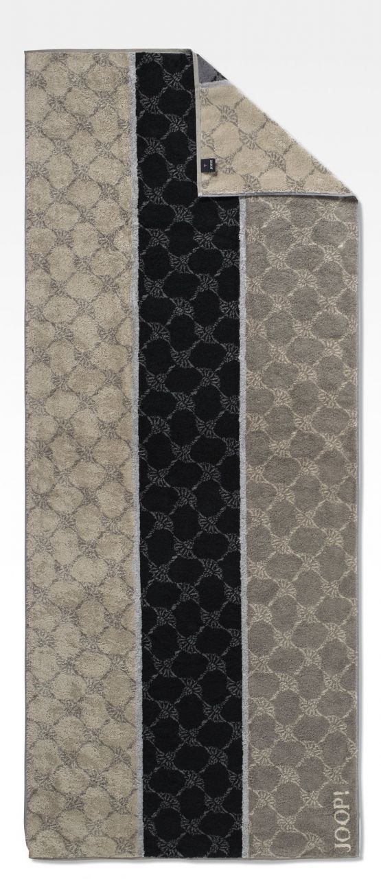 JOOP! Signature Cornflower Stripes 1657 DT, 80 x 150 cm Schwarz