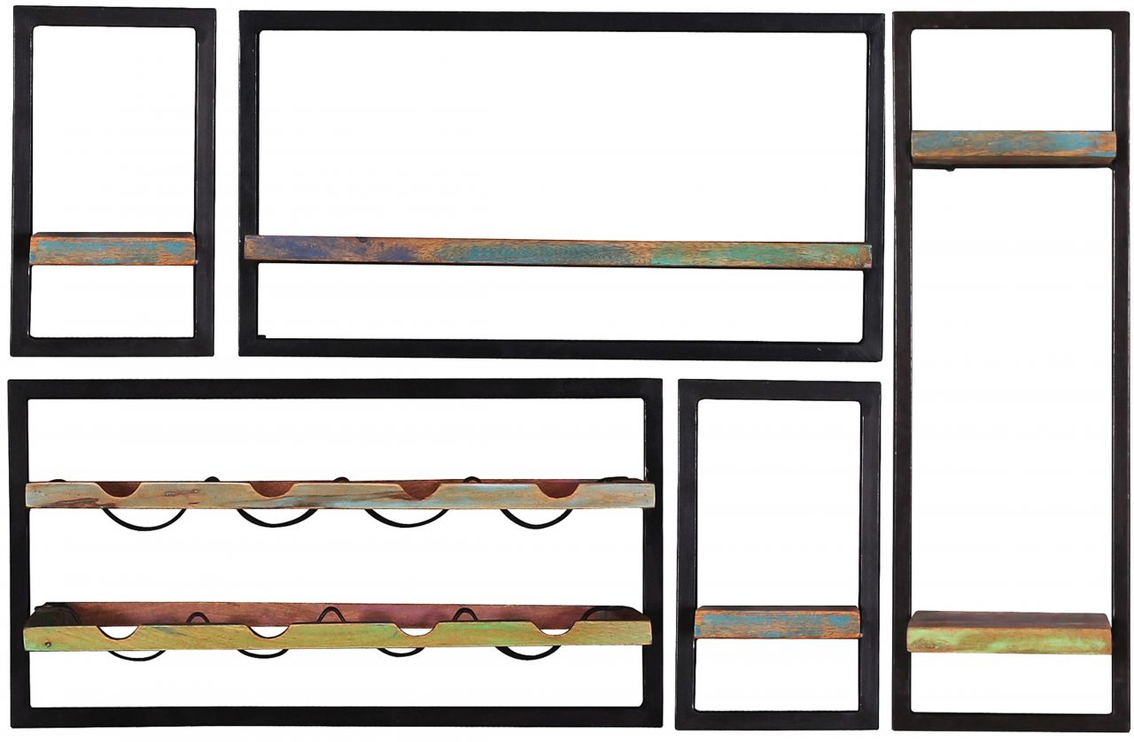 RIVERBOAT Wandregal-Set, 5-teilig 09101-01,