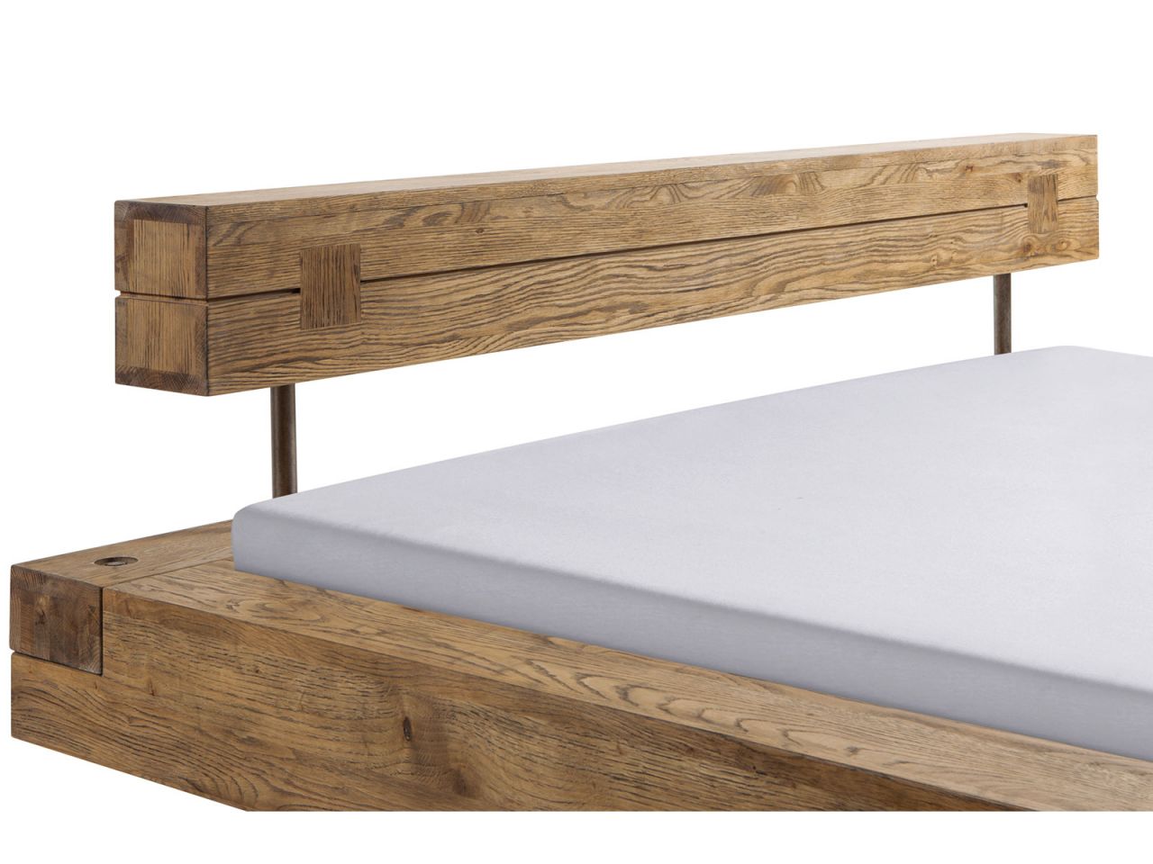 Oak-Wild Vintage Kopfteil Inca, Wildeiche Vintage natur, geölt 180 cm