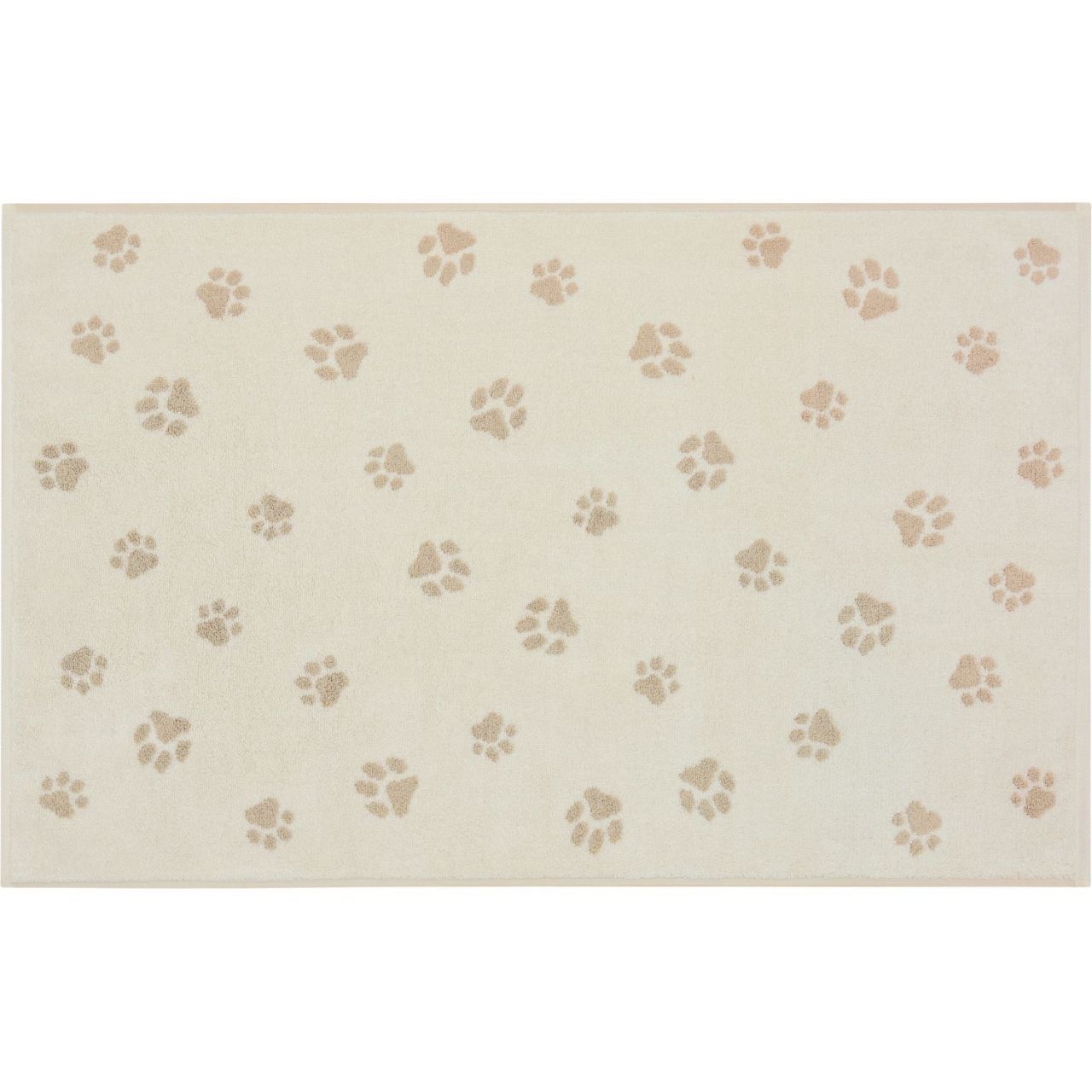 Cawö 'Paws' Badematte (We love Dogs Edition), 50 x 80 cm  Schwarz-Beige