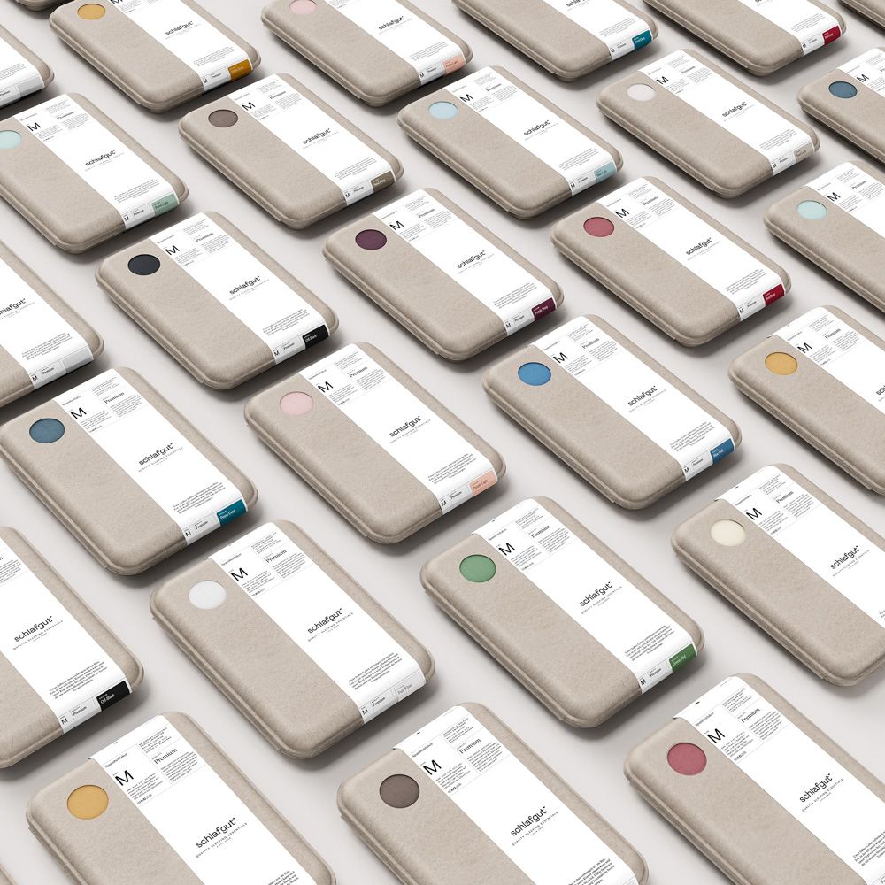 Premium Bio 50651, L - 140-160 x 200-220 cm Red Mid