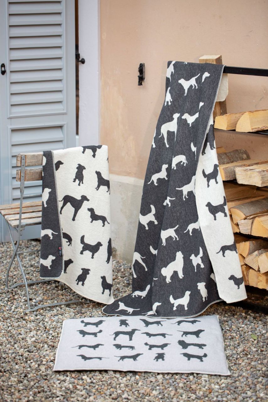 Haustierdecke Hunde Silhouette 6229/7154, 70 x 90 cm