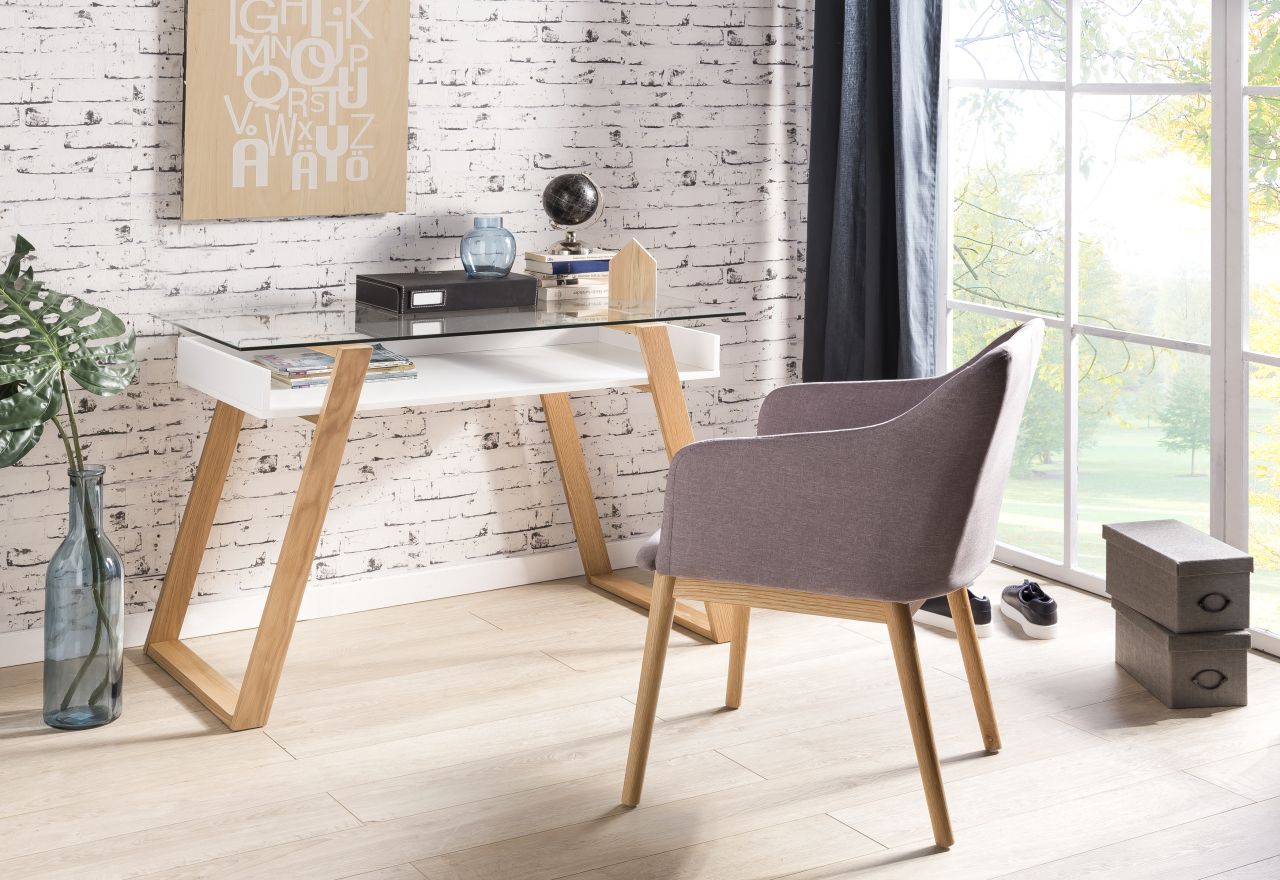 Schreibtisch 110 x 55 x 75 cm Weiß 372432,