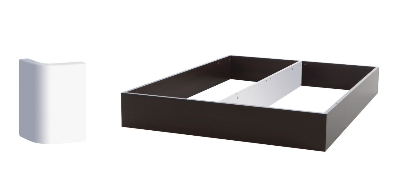 Fine-Line Practico-Ron Box 25 Anthrazit, 200 x 220 cm Anthrazit Buche weiss deckend, lackiert