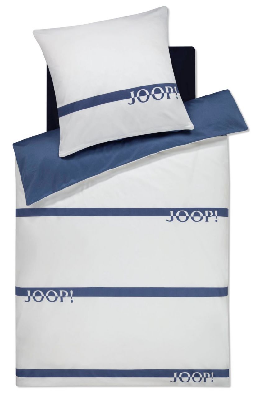 JOOP! Logo Stripes 4101, 200 x 220 + 2 x 80 x 80 cm Stone