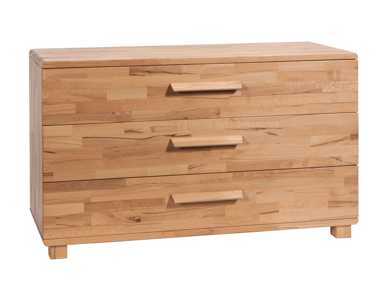 Fine-Line Kommode Sigma, 120 x 71 x 49 cm Kernbuche natur, geölt