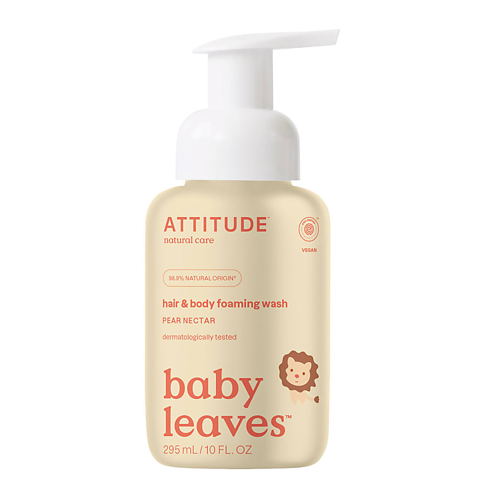 Attitude Baby Leaves 2 in 1 Shampoo & Duschschaum Birnen Nektar