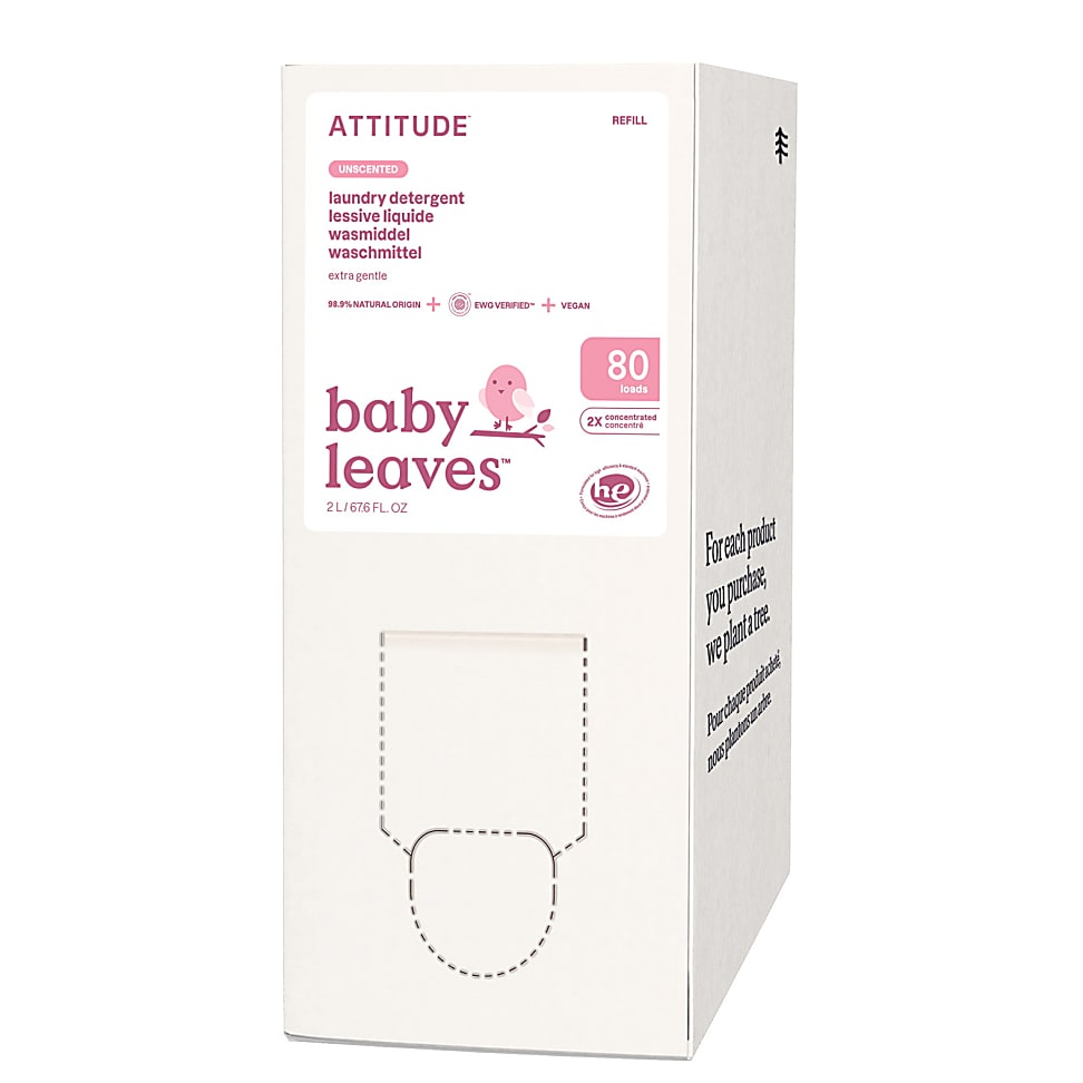 Attitude Little Ones Waschmittel ohne Duftstoffe (80 Waschladungen)