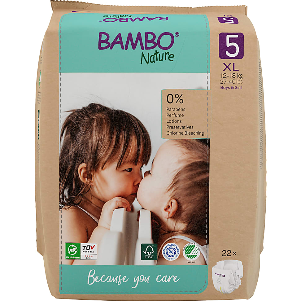 Bambo Nature Windeln - Junior - Größe 5 - Packung mit 22