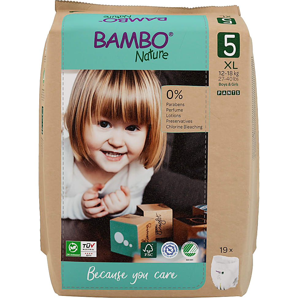 Bambo Nature Training Pants - Junior - Größe 5 - Packung mit 19 Win...