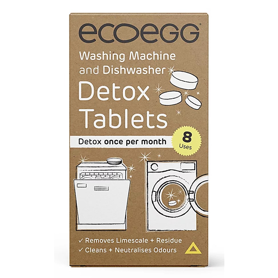 Ecoegg Detox-Tabletten für Waschmaschine und Geschirrspüler - 8 Stück