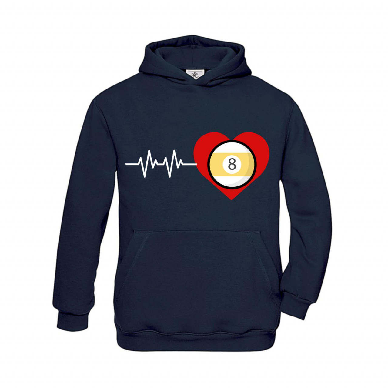Hoodie Kinder Billard Heart Beat Pool