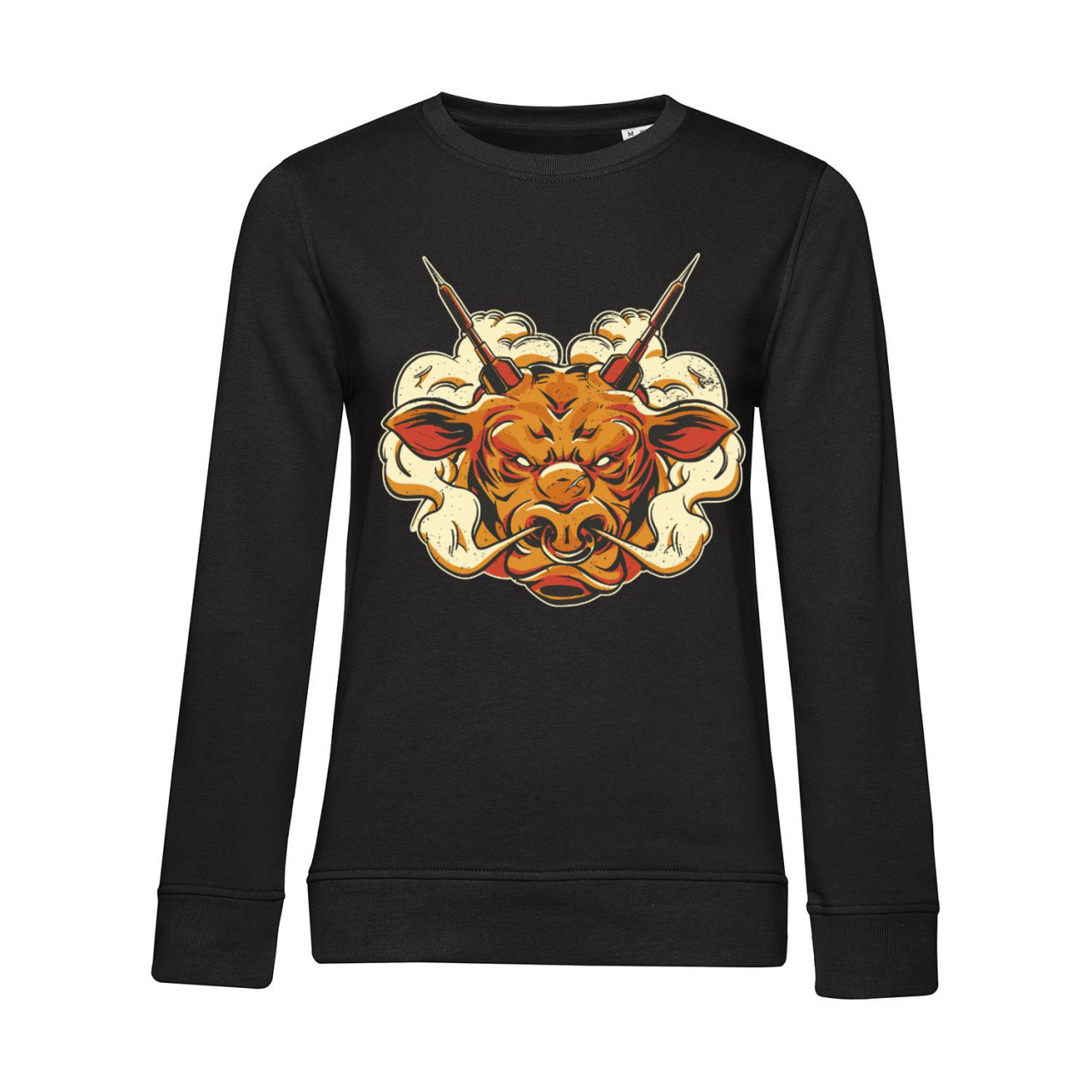 Nachhaltiges Sweatshirt Damen Darts Angry Bull