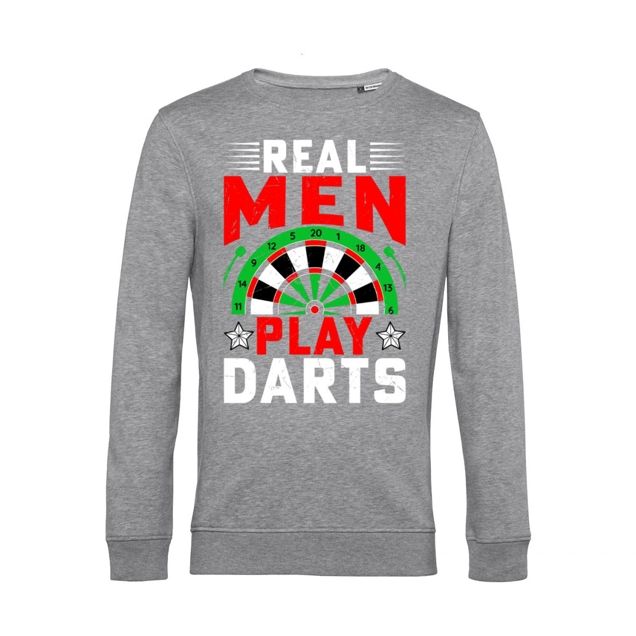 Nachhaltiges Sweatshirt Herren Real Men Play Darts