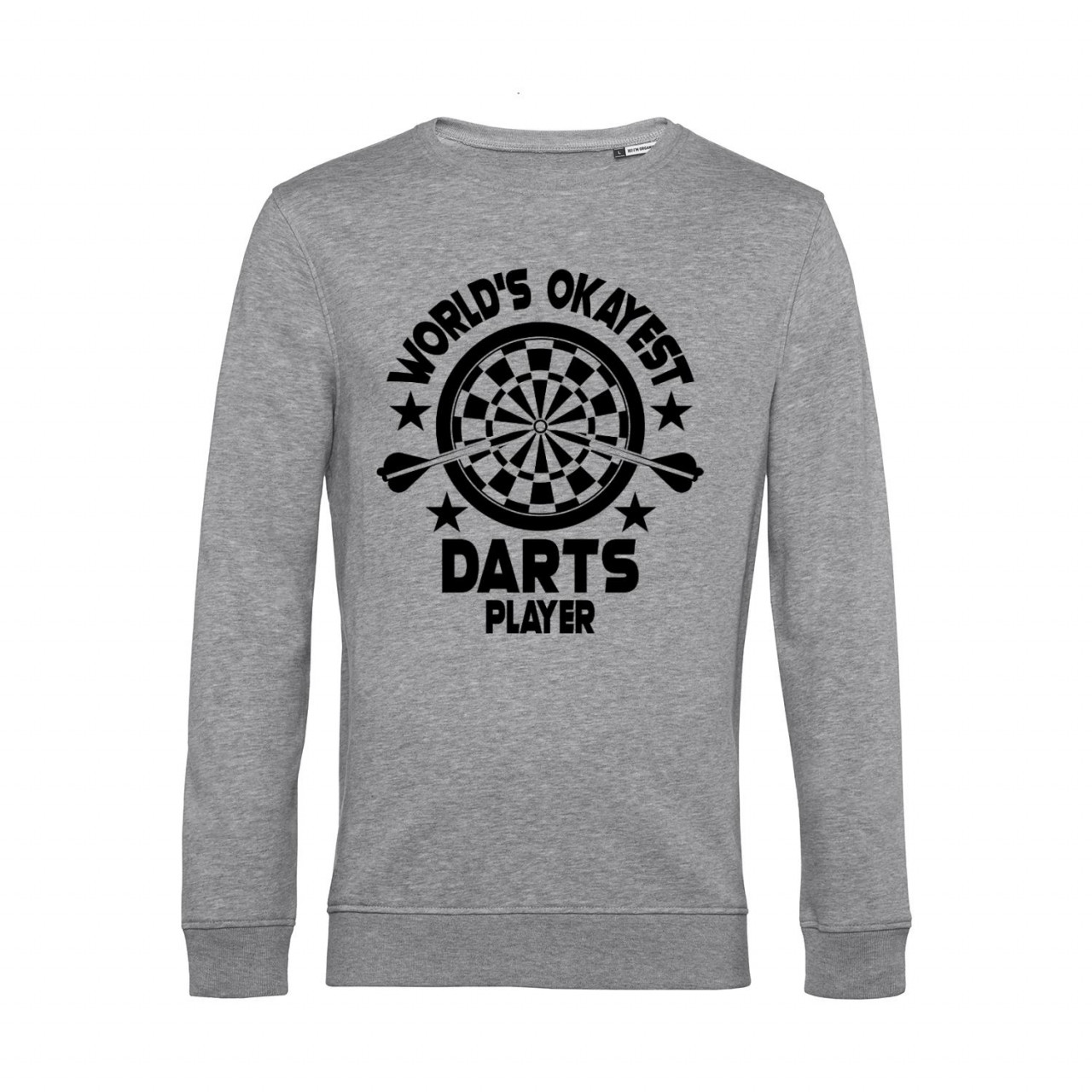 Nachhaltiges Sweatshirt Herren World's Okayest Darts Player