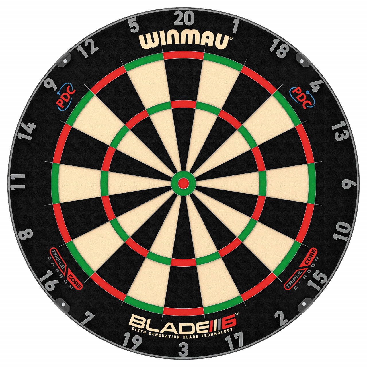 Dartboard Winmau Blade 6 Triple Core Carbon PDC
