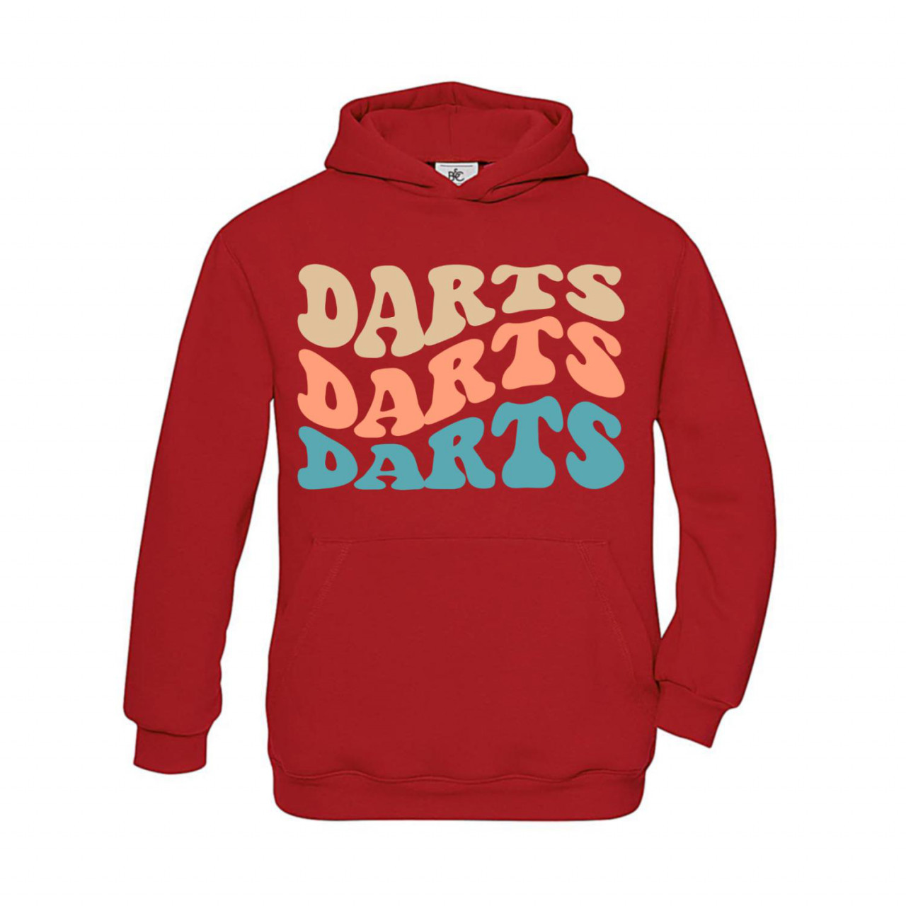 Hoodie Kinder Darts Farben Wellen
