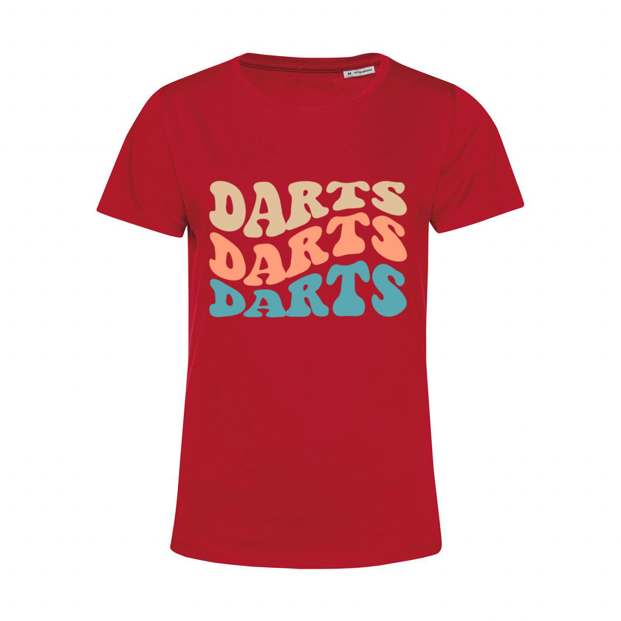 Nachhaltiges T-Shirt Damen Darts Farben Wellen