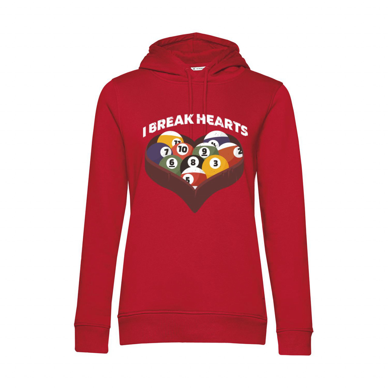 Nachhaltiger Hoodie Damen Billard - I break hearts