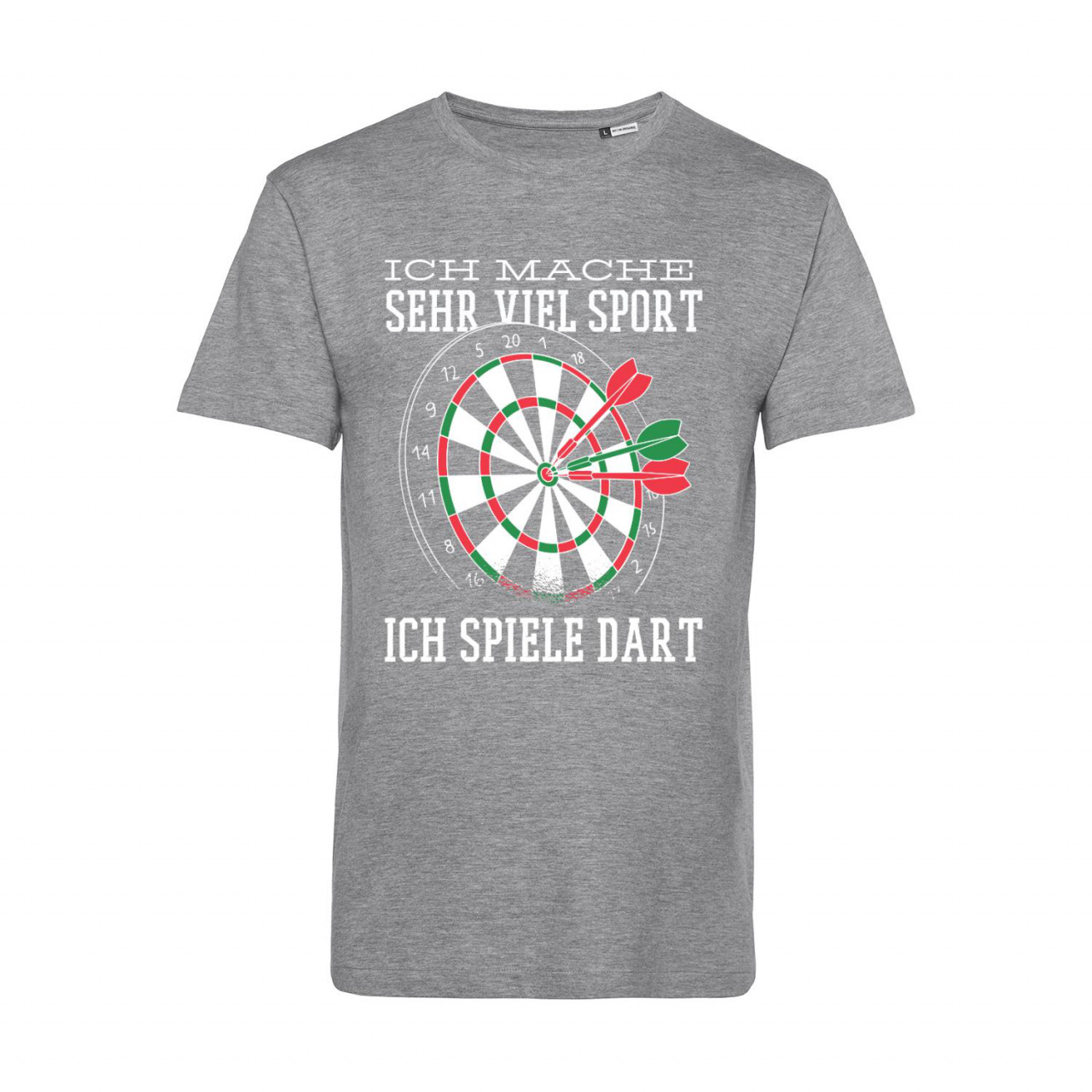 Nachhaltiges T-Shirt Herren Darts Ich mache sehr viel Sport