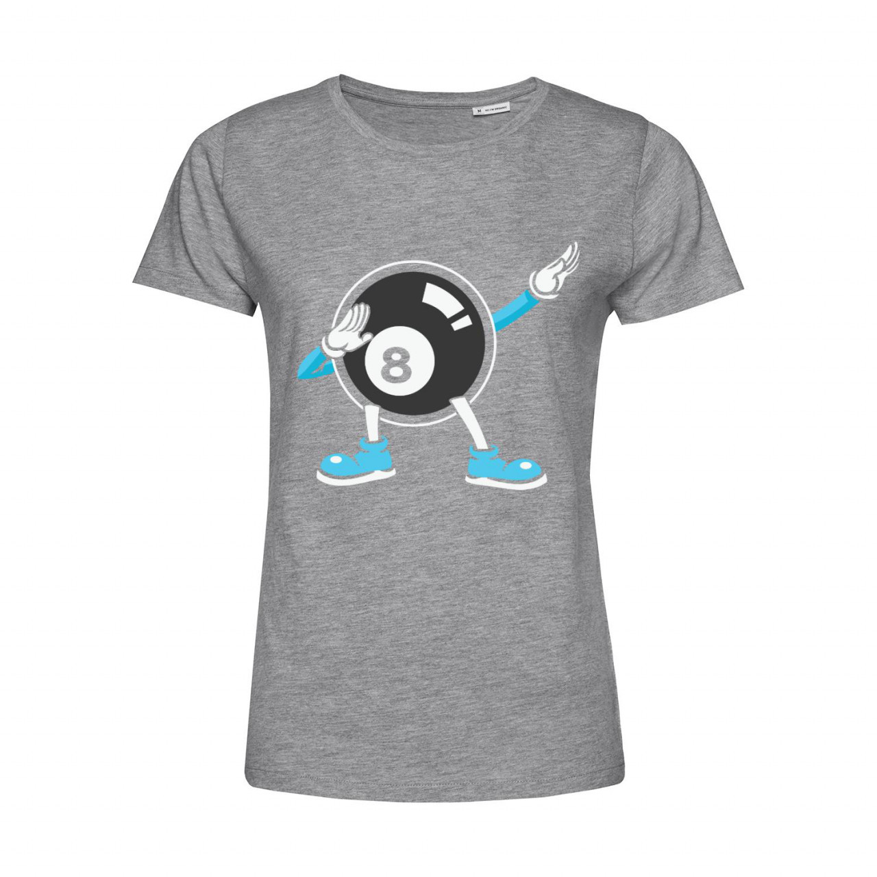 Nachhaltiges T-Shirt Damen Billard - schwarze Acht Dab