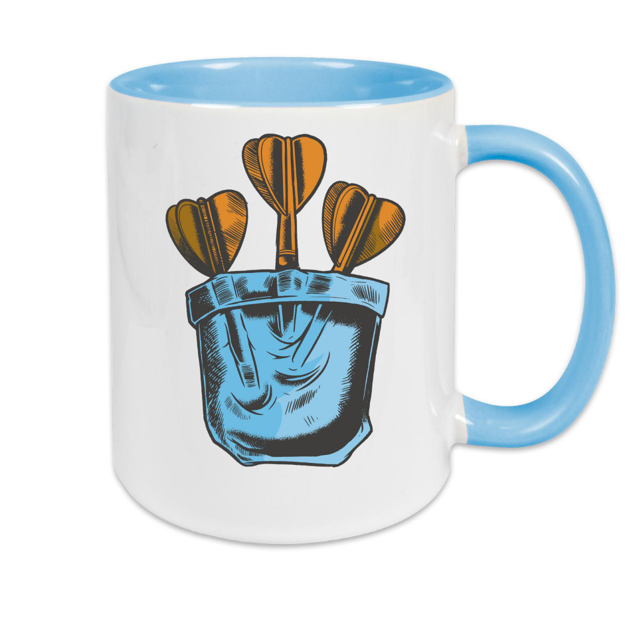 Tasse zweifarbig Darts Pocket