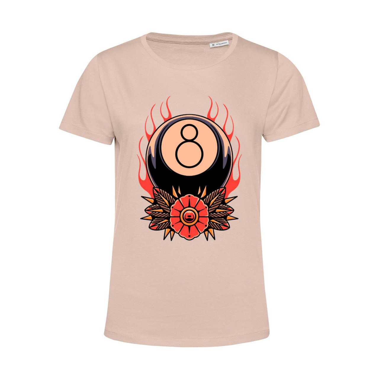 Nachhaltiges T-Shirt Damen Billard Eight on fire