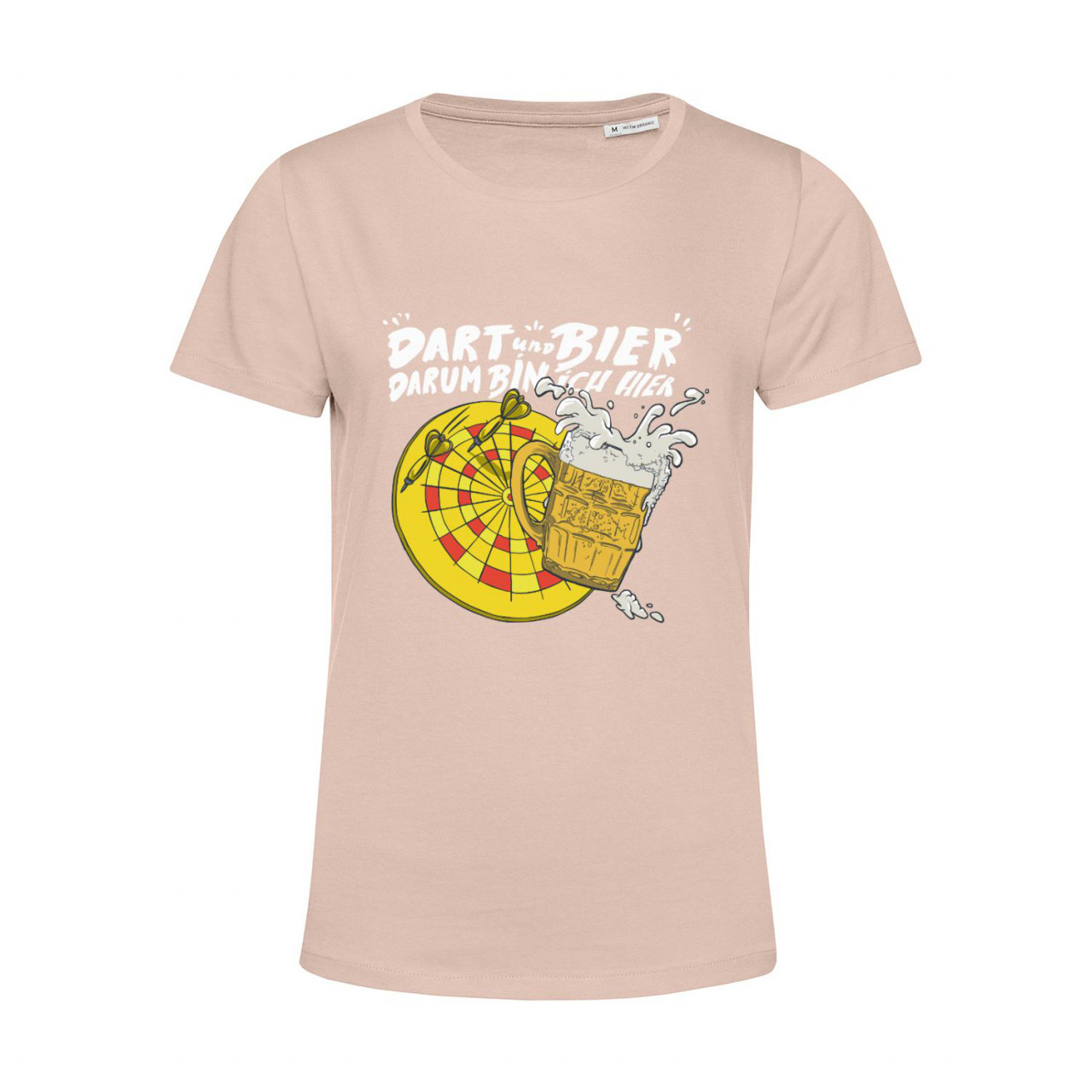 Nachhaltiges T-Shirt Damen Darts und Bier Darum bin ich hier