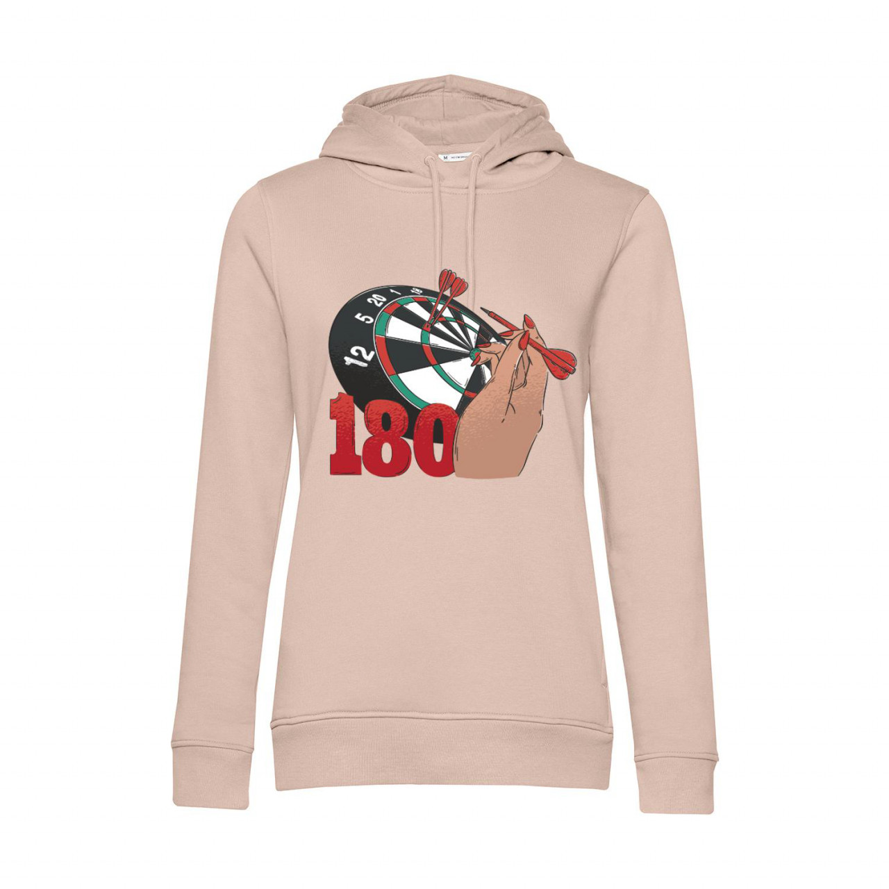 Nachhaltiger Hoodie Damen Darts 180 Throwing Hand