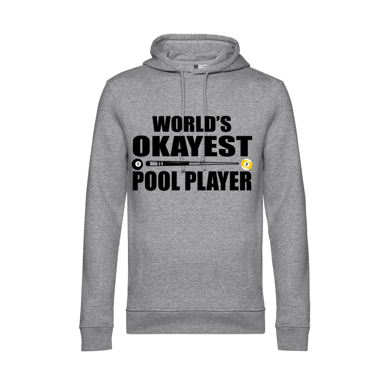 Nachhaltiger Hoodie Herren Billard World's Okayest Pool Player