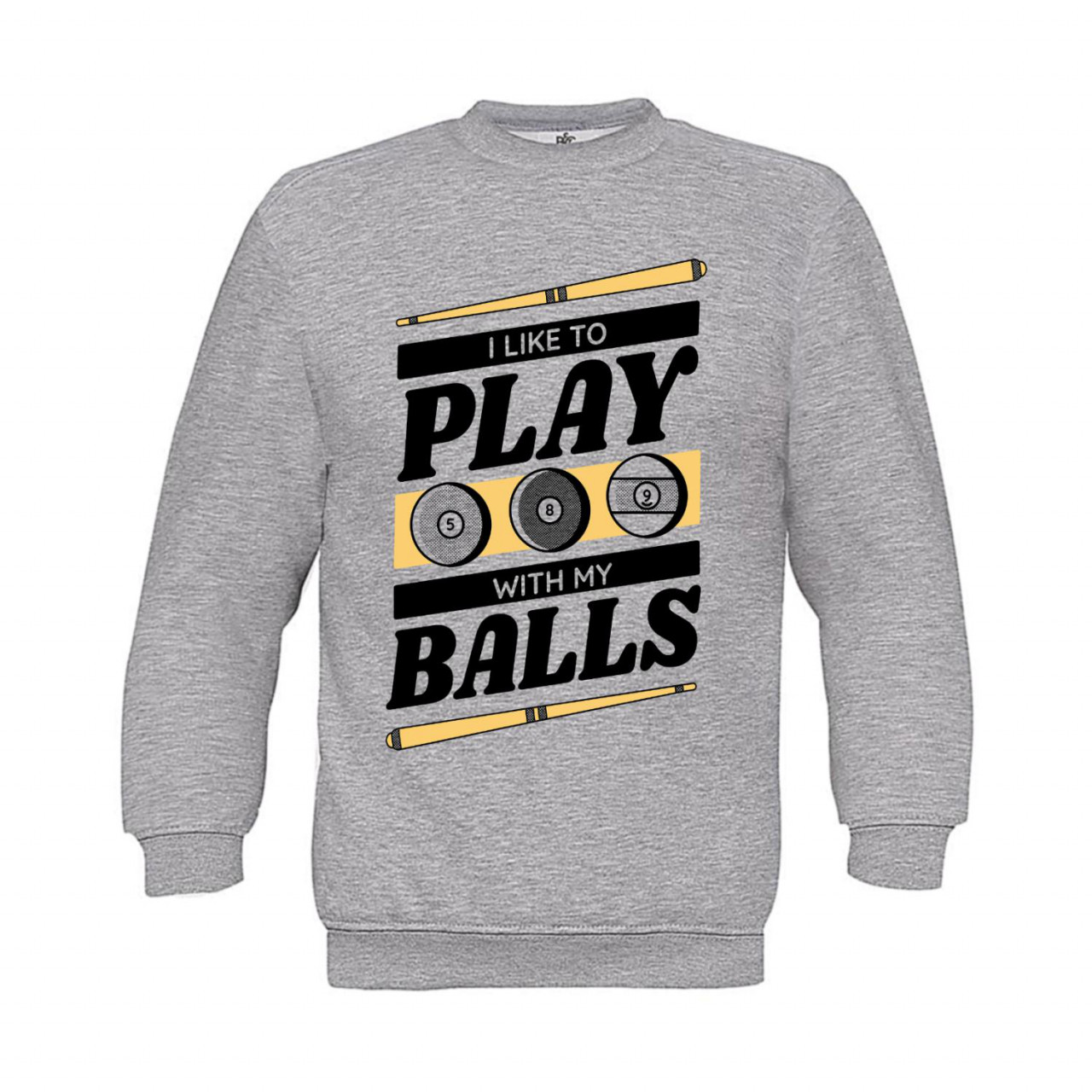 Sweatshirt Kinder Billard - I like to play with my balls