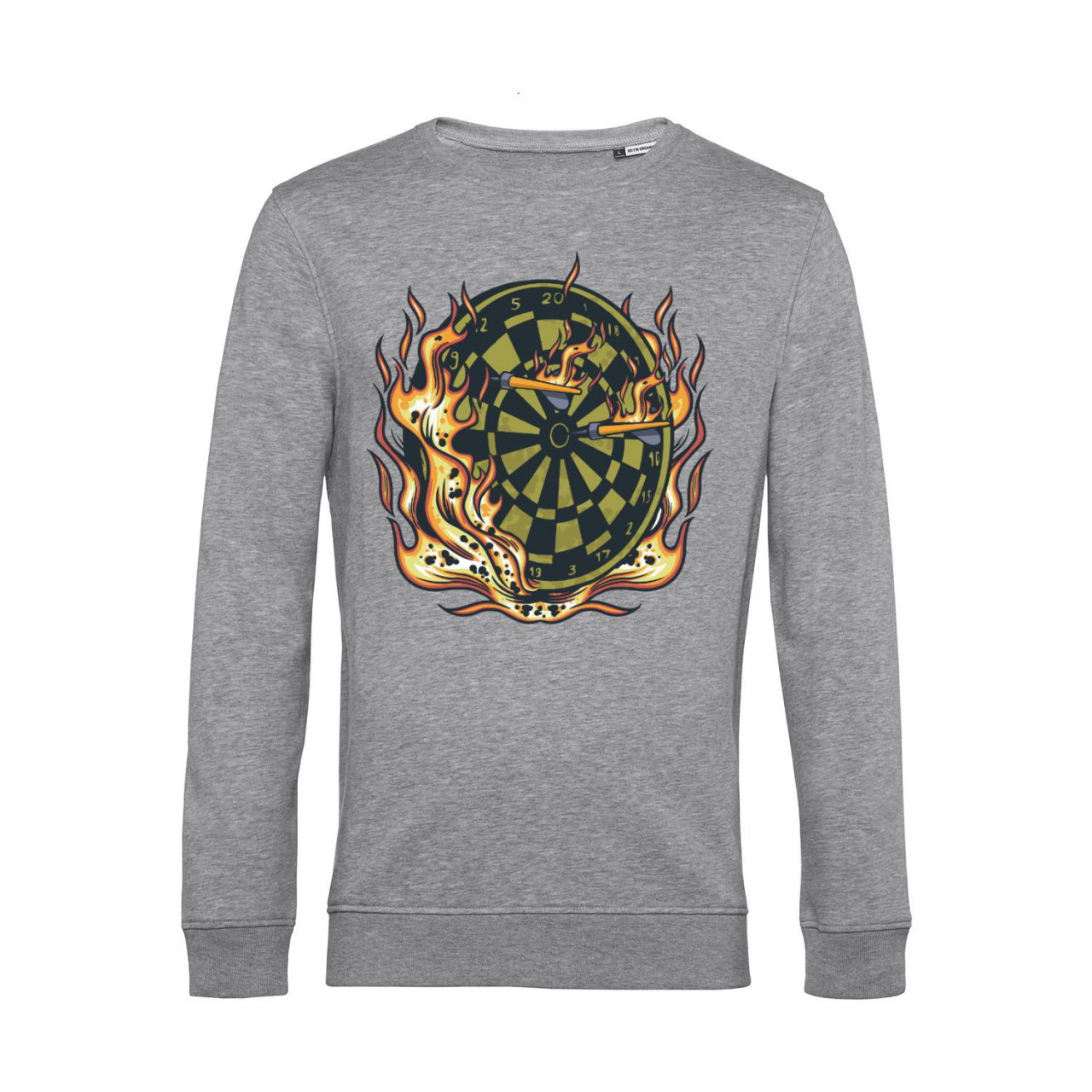 Nachhaltiges Sweatshirt Herren Darts Board on Fire
