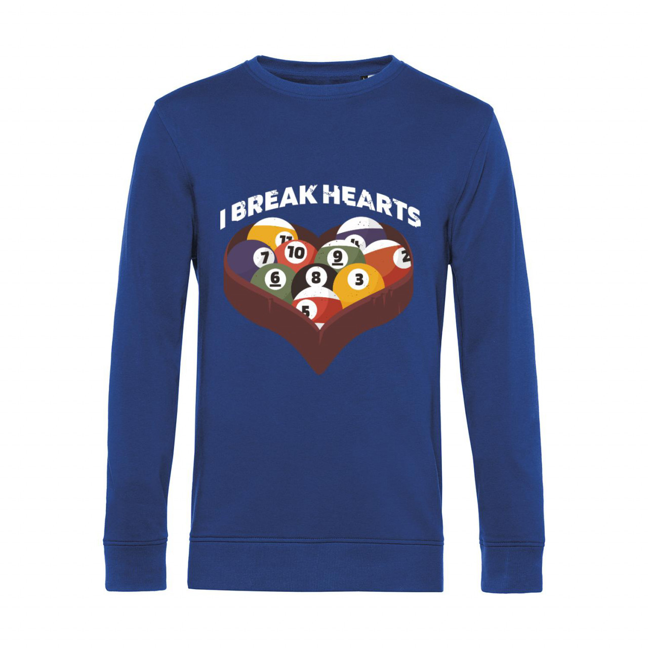 Nachhaltiges Sweatshirt Herren Billard - I break hearts