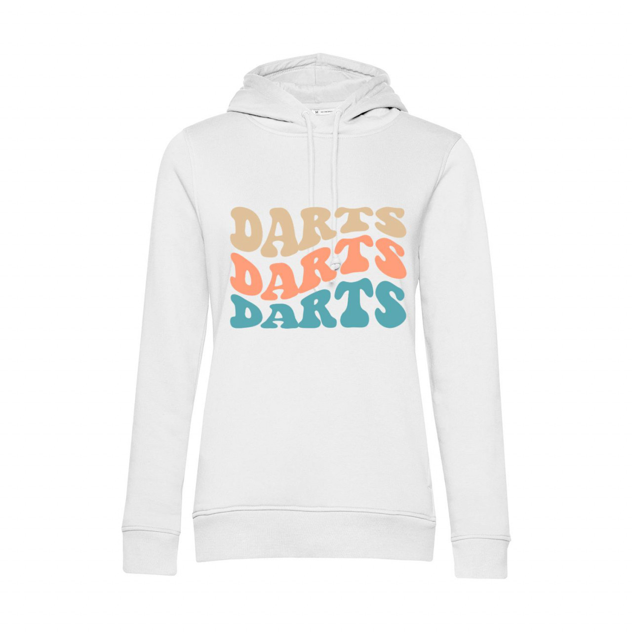 Nachhaltiger Hoodie Damen Darts Farben Wellen
