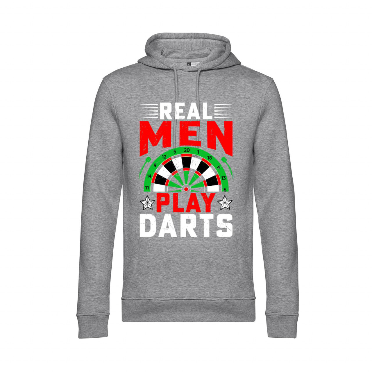 Nachhaltiger Hoodie Herren Real Men Play Darts