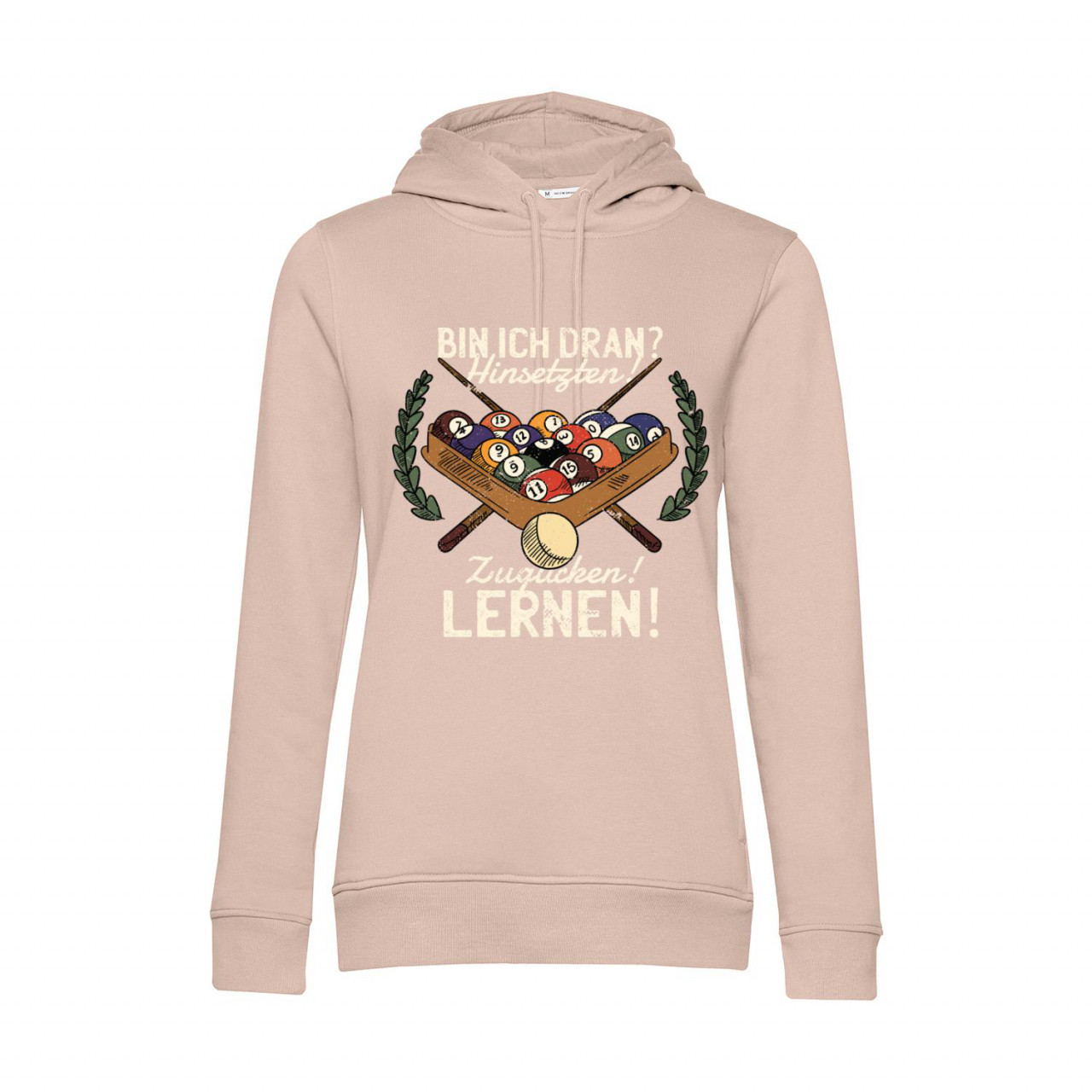 Nachhaltiger Hoodie Damen Billard - Bin ich dran