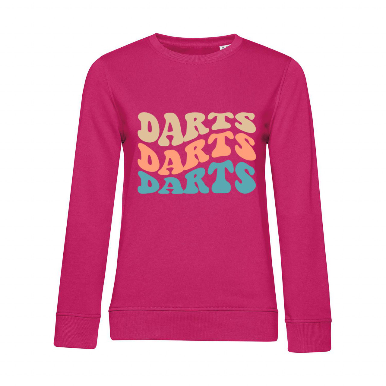 Nachhaltiges Sweatshirt Damen Darts Farben Wellen