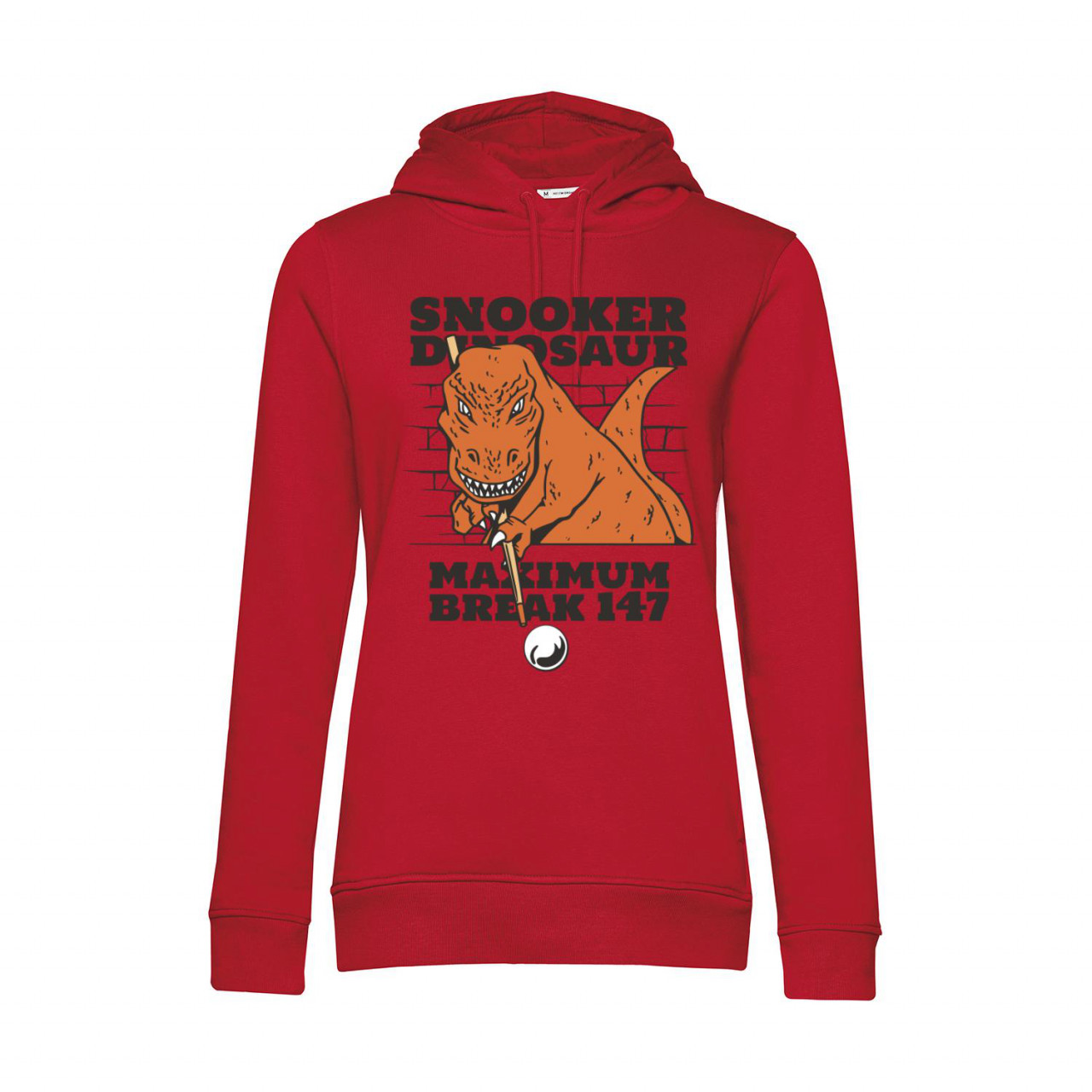 Nachhaltiger Hoodie Damen Snooker Dinosaurier
