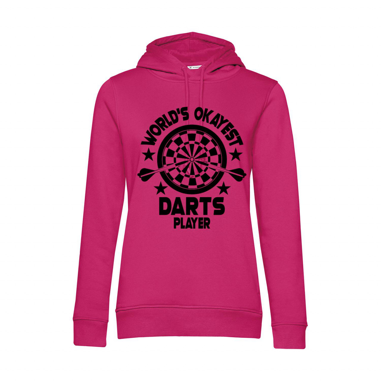 Nachhaltiger Hoodie Damen World's Okayest Darts Player