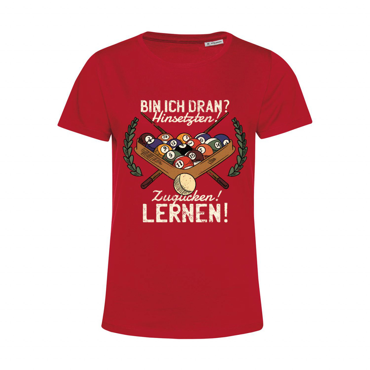 Nachhaltiges T-Shirt Damen Billard - Bin ich dran