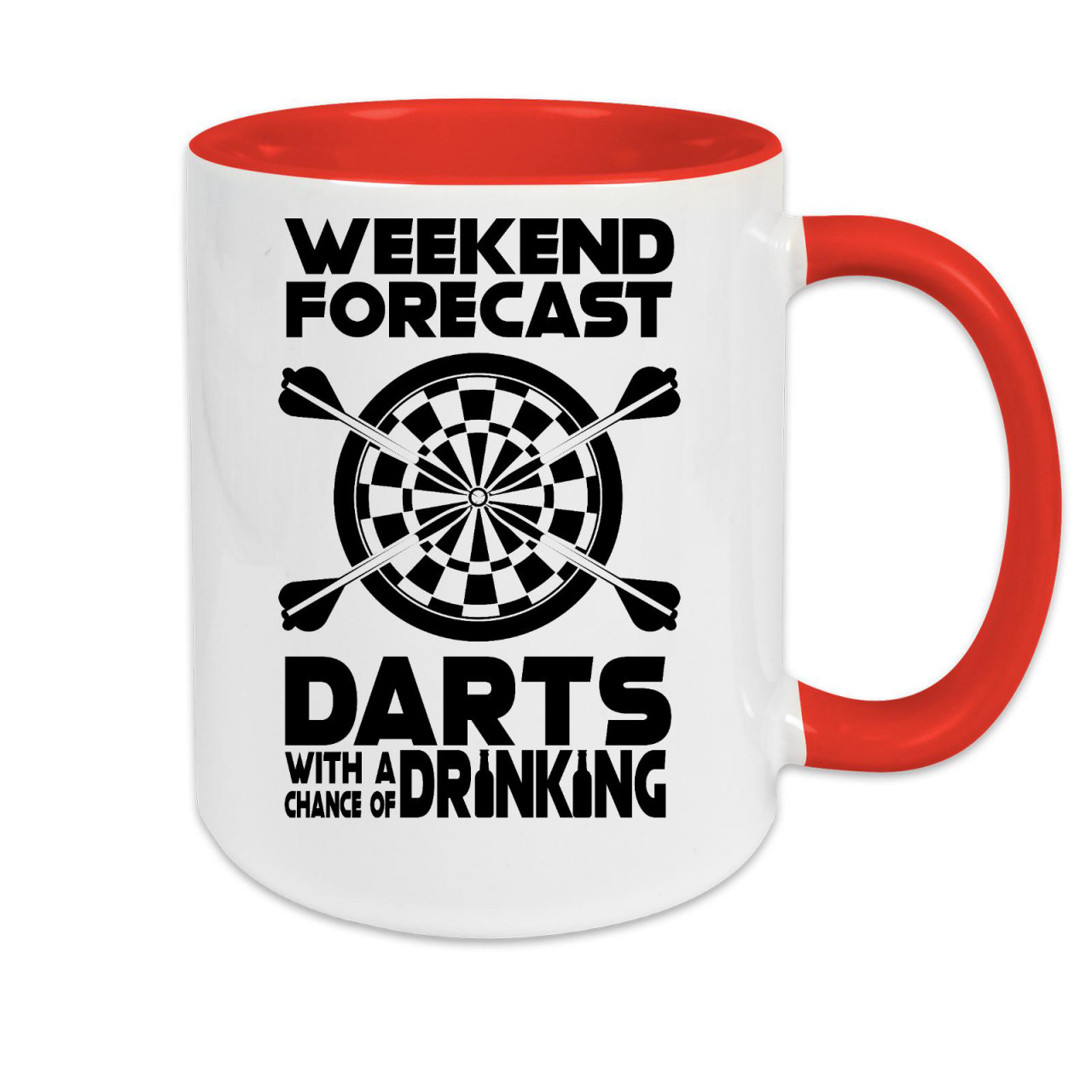 Tasse zweifarbig Darts Weekend Forecast Darts