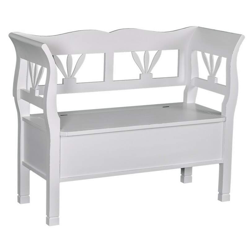 Romantische Sitzbank mit Truhe Konfigurator alles frei wählbar