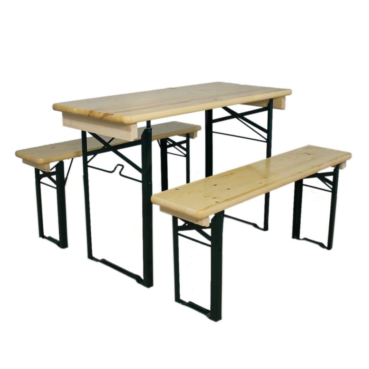 Bierzeltgarnitur Balkonia in Landhausoptik, 110 x 60 cm