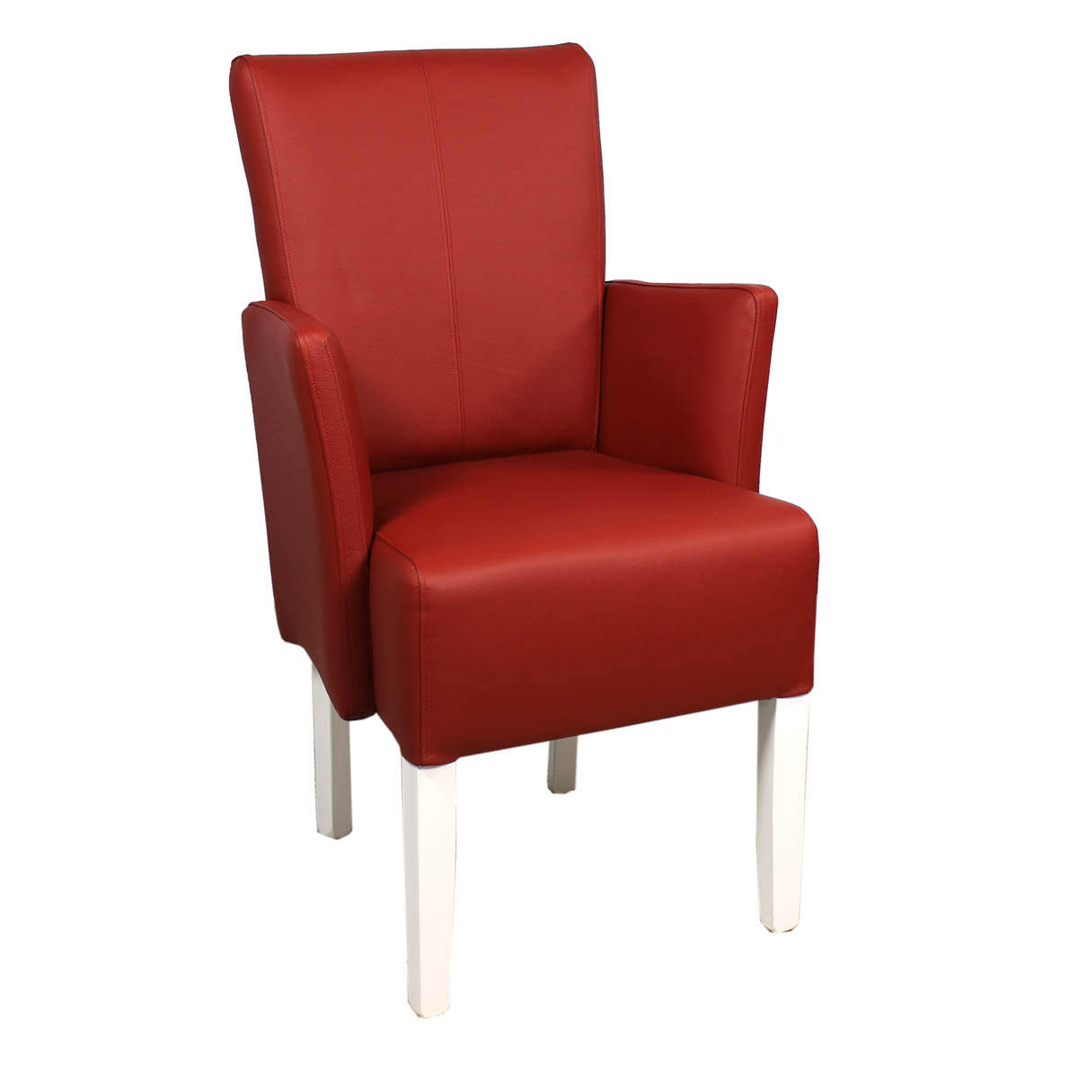 Roter Esszimmer Sessel Leder