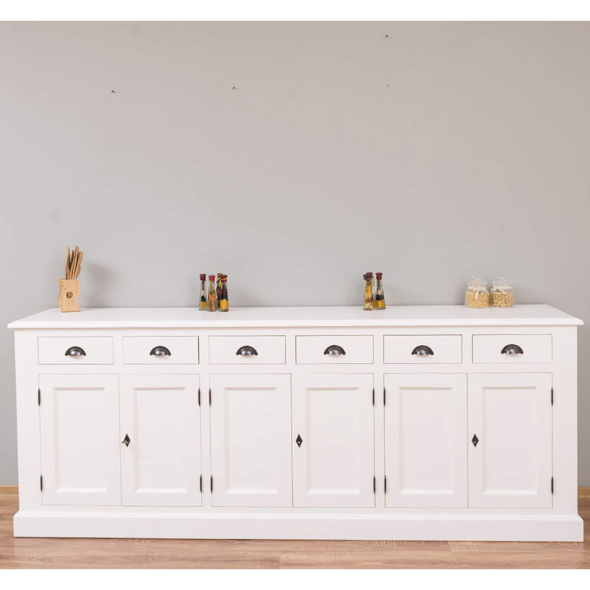 Große Landhausanrichte sechs Schubladen Konfigurator alles frei wählbar