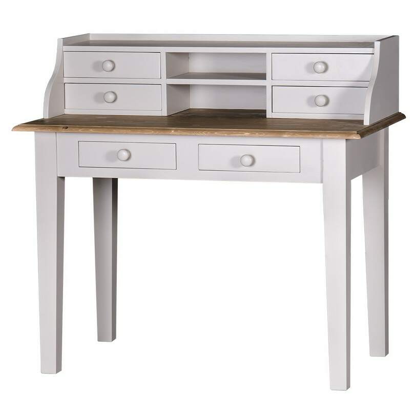 Sekretär im Landhausstil - Eichenplatte Konfigurator alles frei wählbar