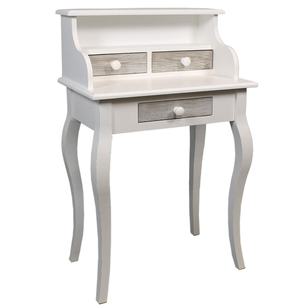 Weißer Vintage Konsolentisch Schminktisch