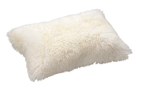 Kuschelkissen Neuseeland Lammfell 40 x 60 cm Natural